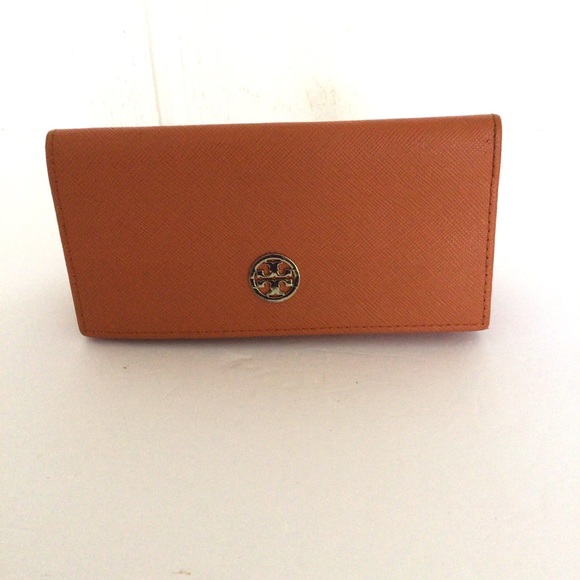 TORY BURCH ORANGE SUNGLASSES CASE - Picture 2 of 9